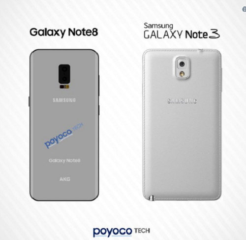 Samsung Galaxy Note 8 lộ camera kép ở mặt sau - 1