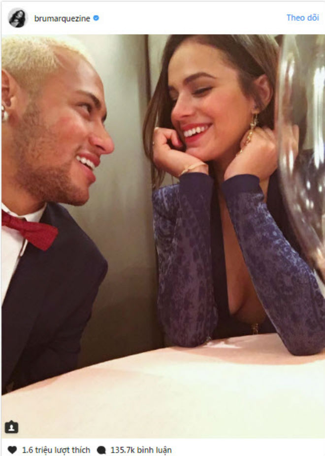Bị Messi &#34;bỏ rơi&#34;, Neymar &#34;đuổi bắt&#34; với hot girl xinh như mộng - 2