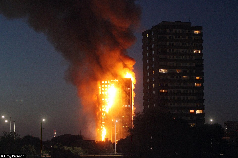 Kinh hoàng lửa khổng lồ “nuốt trọn” tòa nhà 24 tầng ở Anh - 1
