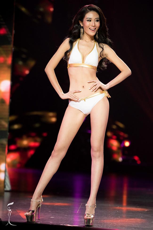 Hoa hậu quốc tế Macau 2016 Hio Man Chan cũng sở hữu sắc vóc thuyết phục. 