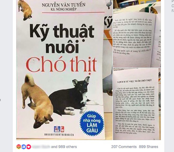 Tranh cãi “nảy lửa” về cuốn sách “Kỹ thuật nuôi chó thịt” - 2