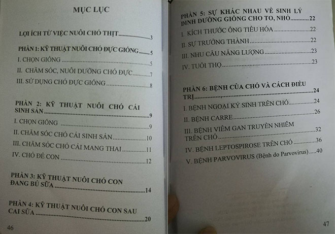 Cuốn “Kỹ thuật nuôi chó thịt” gây tranh cãi có nội dung ra sao? - 2