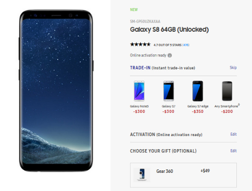 HOT: Samsung Galaxy S8 giảm giá 50% - 1