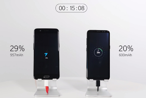 OnePlus 5 và Samsung Galaxy S8: &#34;Ai&#34; sạc nhanh hơn? - 1