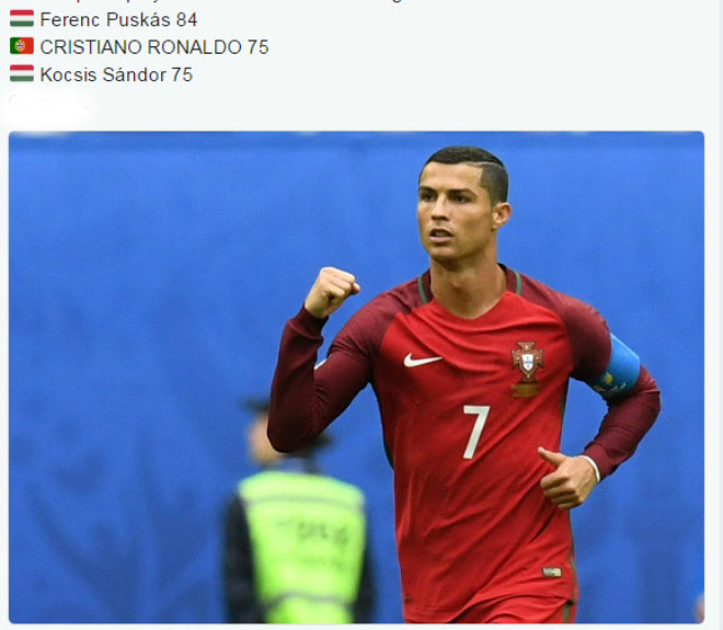 Ronaldo tỏa sáng cho Bồ Đào Nha, sắp bắt kịp &#34;Vua&#34; Pele - 1