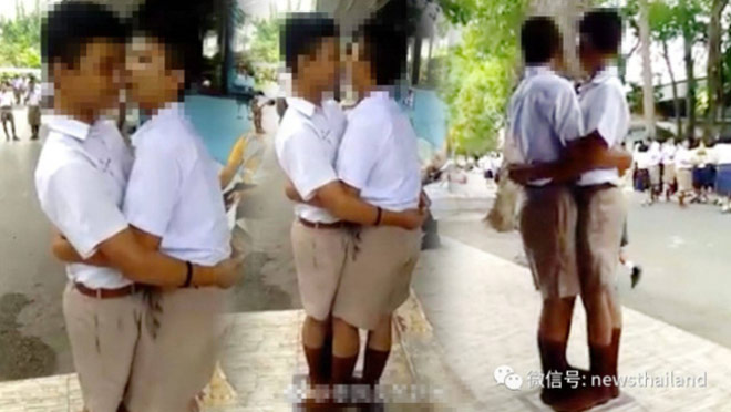 Xôn xao cô giáo phạt 2 nam sinh ôm hôn trước đám đông - 1