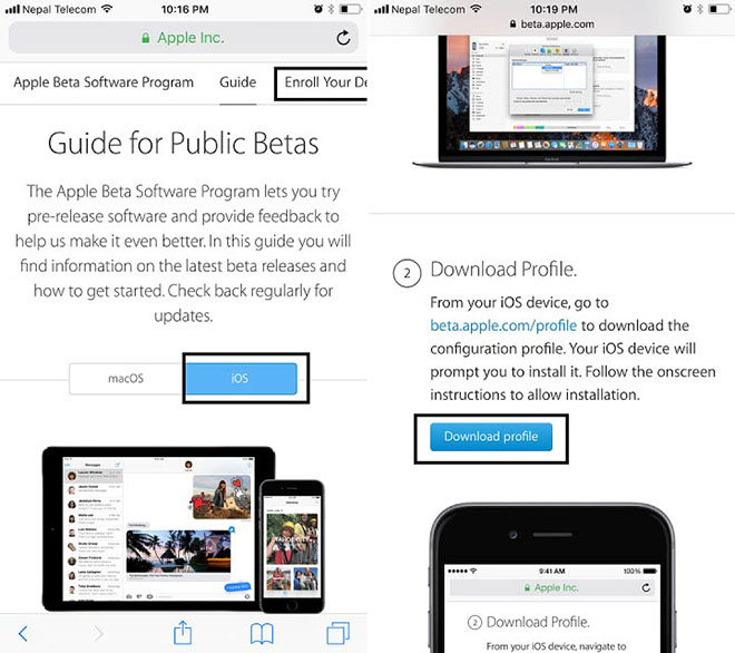 Tải và cài đặt iOS 11 beta cho iPhone và iPad - 1