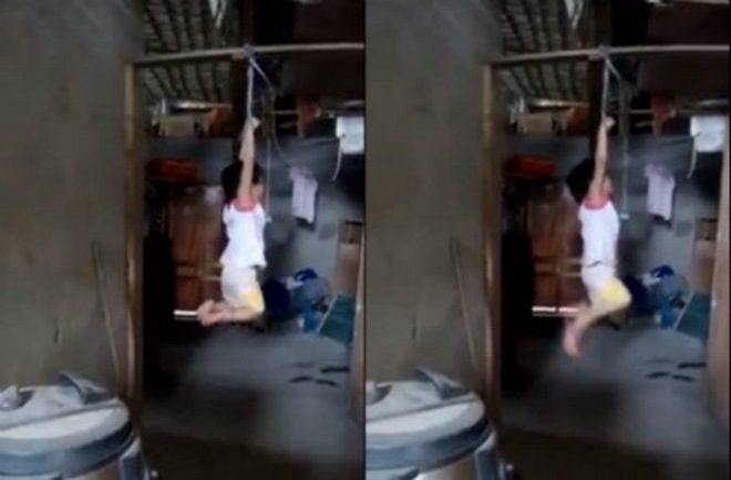 Bé gái Việt 5 tuổi bị treo xà nhà lên báo nước ngoài - 1