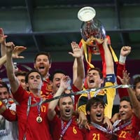 Video: Tây Ban Nha ăn mừng chức vô địch
