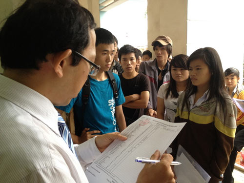 Đã "nhận diện" xong thí sinh trước giờ G - 5