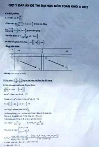 Bắt sinh viên bán đáp án giả môn Toán - 1