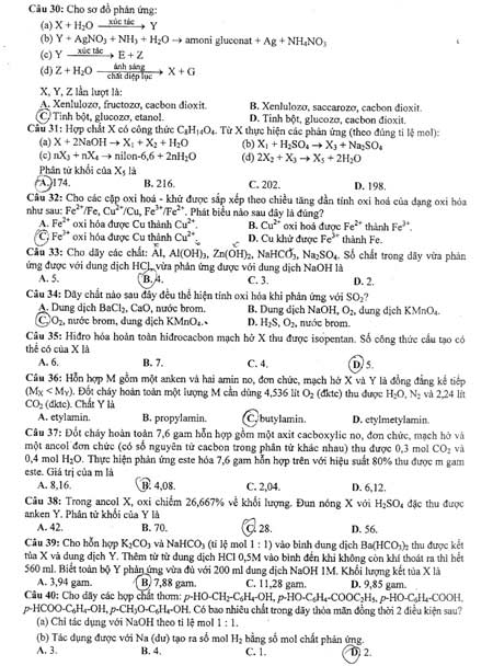 Đề thi đại học môn Hóa học khối A - 4