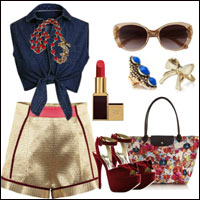 Thời trang công sở - Soóc ánh kim sexy khoảnh khắc giao mùa