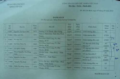 Đâm phải trâu, xe du lịch VN lật ở Campuchia - 4