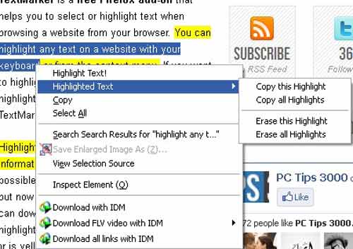 Highlight văn bản ngay trên trình duyệt Firefox - 1