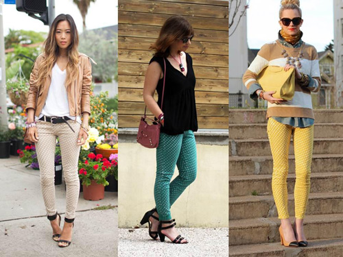 Quần chấm bi xao xuyến gọi thu vàng - 8