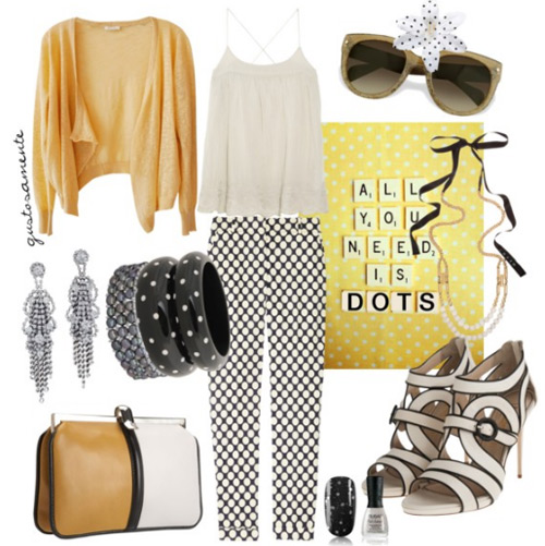 Quần chấm bi xao xuyến gọi thu vàng - 17