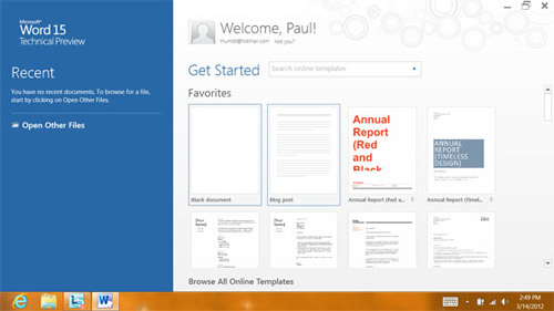Microsoft Office 15 – cái nhìn đầu tiên - 3