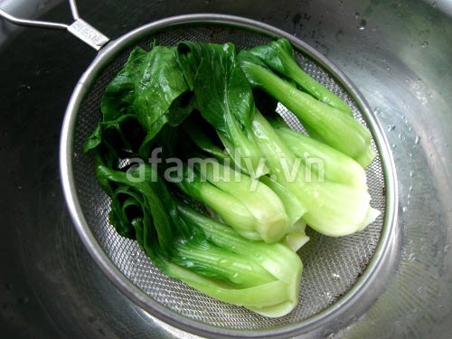 Cải thìa xào bò viên cho cơm chiều ngon - 3
