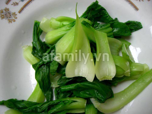 Cải thìa xào bò viên cho cơm chiều ngon - 6