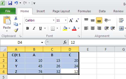 Vài thủ thuật nhỏ khi làm việc với Excel - 1