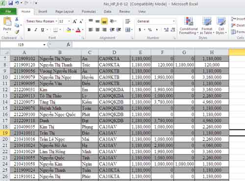 Vài thủ thuật nhỏ khi làm việc với Excel - 10
