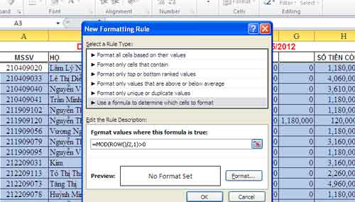 Vài thủ thuật nhỏ khi làm việc với Excel - 8