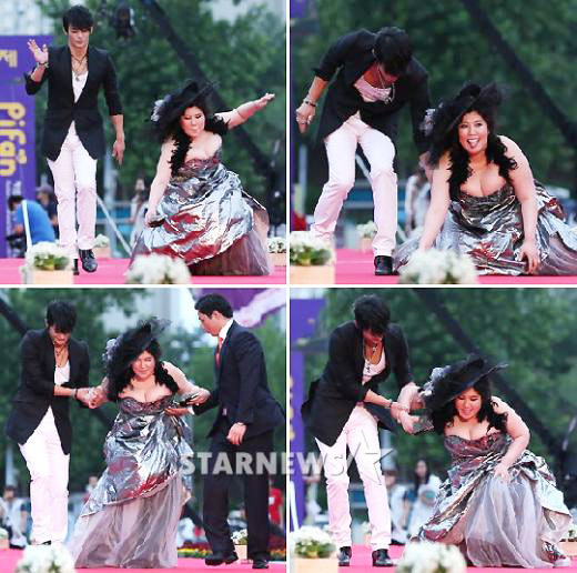 Cô đào béo ngượng mặt trên thảm đỏ - 5