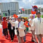 Lễ kéo quốc kỳ của đoàn Thể thao Việt Nam