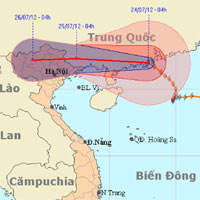 Tin tức trong ngày - Bão số 4 vào đất liền