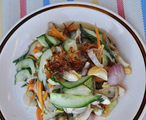 Gỏi sò lông giòn dai, mát lành - 10