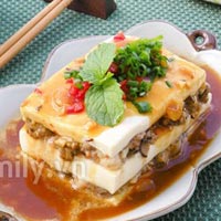 Ẩm thực - Đậu phụ non hấp tôm thịt lạ miệng