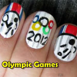 Bí quyết làm đẹp - Vẽ nail xinh cổ động Olympic 2012