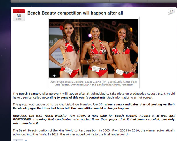 Phần thi Hoa hậu áo tắm suýt bị hủy bỏ?! - 1