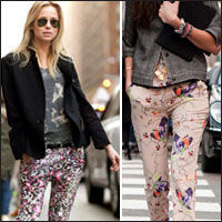 Thời trang công sở - Jeans họa tiết cho đôi chân sinh động