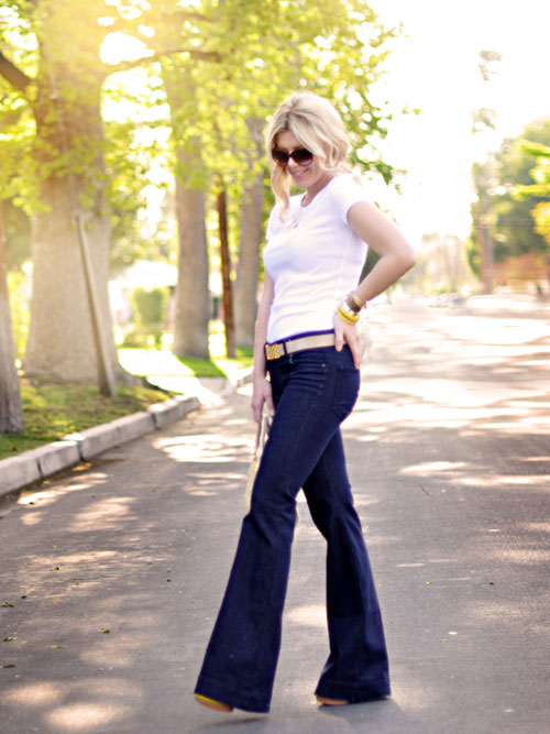 "Mix" quần jeans và T-shirt trắng - 11