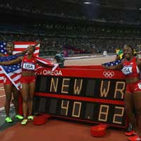 Thể thao - Cập nhật Olympic: KLTG mới trên đường chạy 4x100m