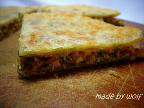 Bánh hành chiên tép quá hấp dẫn! - 12