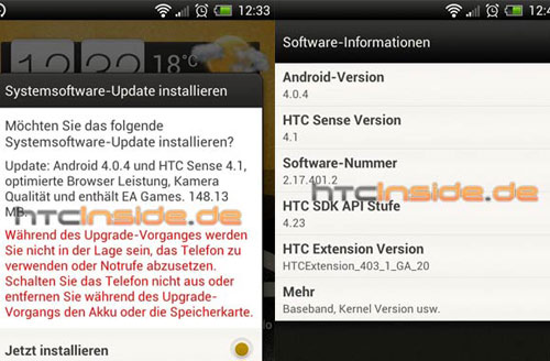 HTC One X được nâng cấp Android 4.0.4 với Sense 4,1 - 1