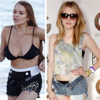 Xu hướng thời trang - Lindsay Lohan lăng xê mốt quần "hư hỏng"