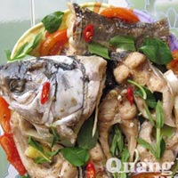 Ẩm thực - Béo thơm bánh tráng cuốn cá mè luộc