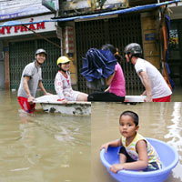 Tin tức trong ngày - HN: Thau, bồn thành... phương tiện giao thông