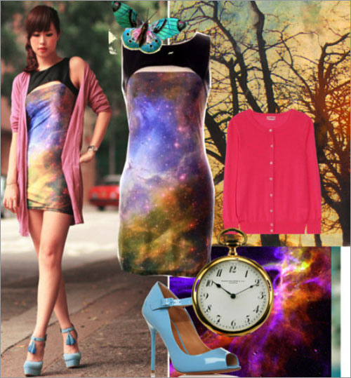Bồng bềnh trong ảo ảnh họa tiết galaxy - 7