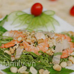 Ẩm thực - Giòn ngon gỏi rau muống tôm thịt