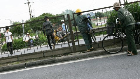 Thót tim cảnh "xé rào" băng qua quốc lộ 5 - 13
