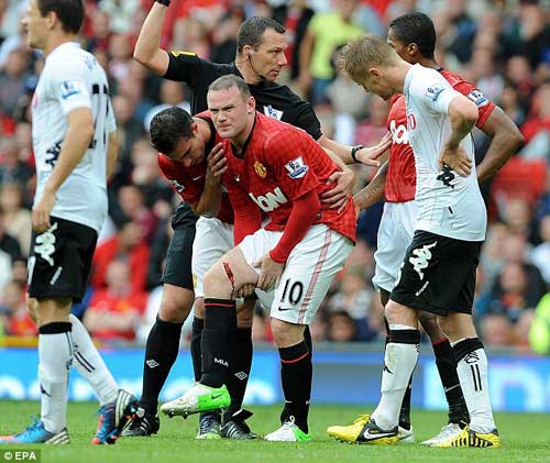 Rách đùi, Rooney nghỉ ít nhất 4 tuần - 1