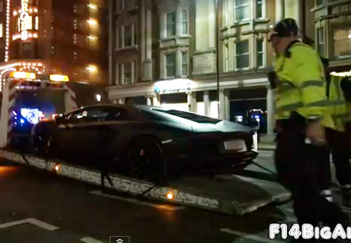 Cảnh sát “tóm” Lamborghini Aventador - 1