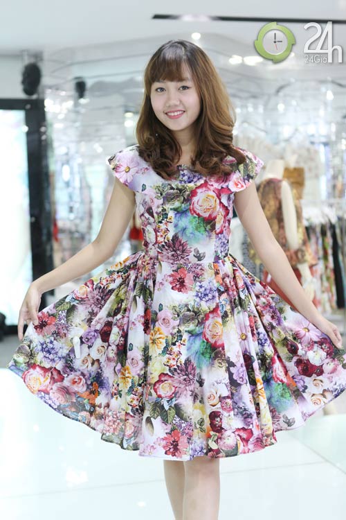 Khám phá váy hoa trong ngày ngập nắng - 6