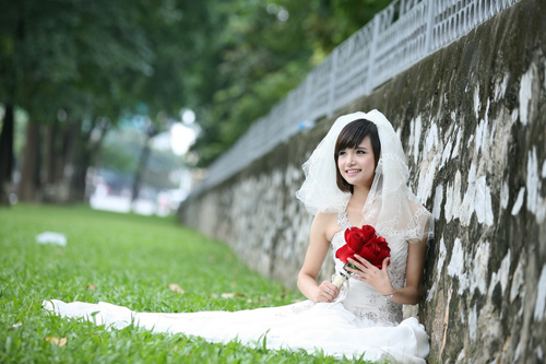 Thiếu nữ Hà Nội rạng rỡ làm cô dâu - 2