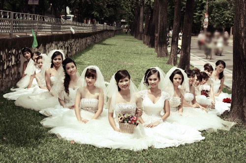 Thiếu nữ Hà Nội rạng rỡ làm cô dâu - 2